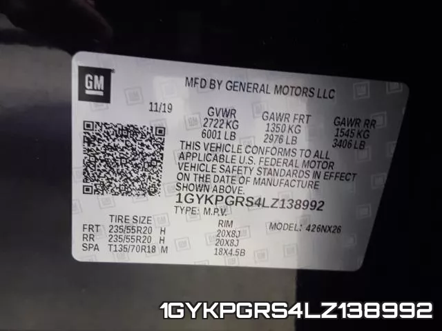 1GYKPGRS4LZ138992 фото 2