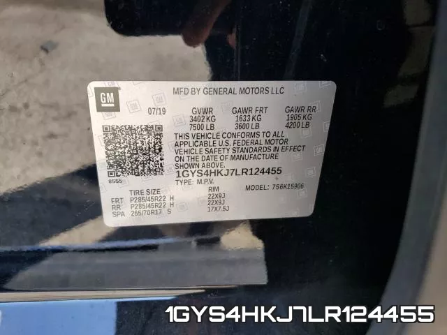 1GYS4HKJ7LR124455 фото 2