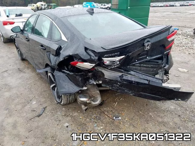 1HGCV1F35KA051322 фото 4