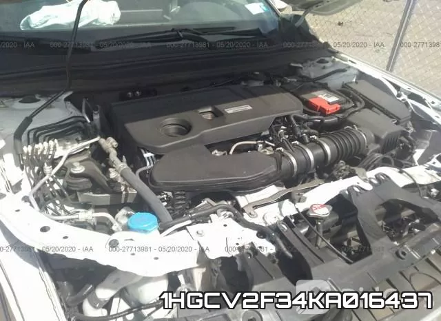 1HGCV2F34KA016437 фото 2