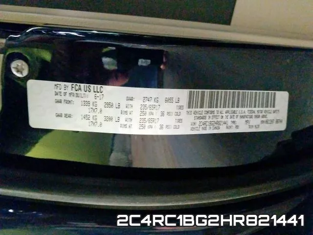 2C4RC1BG2HR821441 фото 2