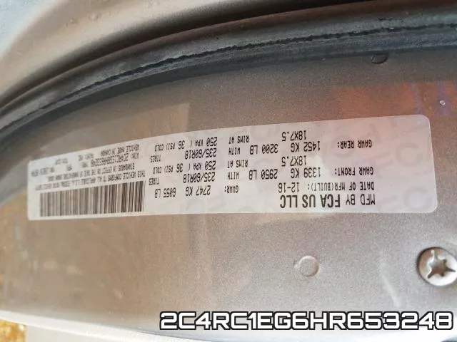 2C4RC1EG6HR653248 фото 2