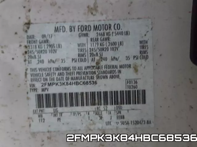 2FMPK3K84HBC68536 фото 2