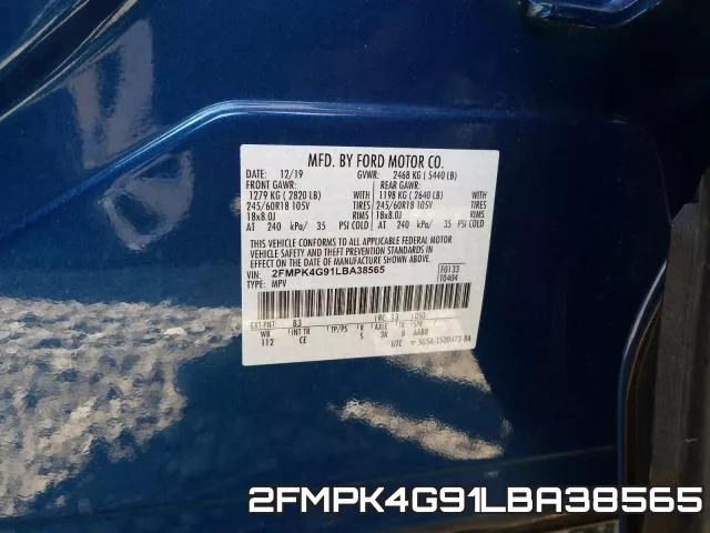 2FMPK4G91LBA38565 фото 2