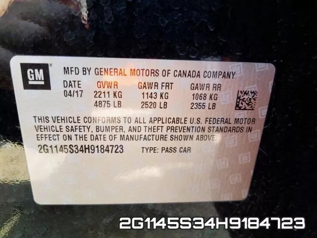 2G1145S34H9184723 фото 2