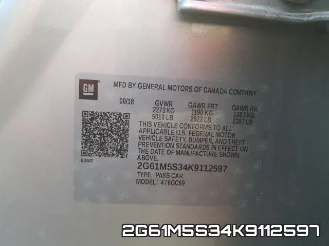 2G61M5S34K9112597 фото 2