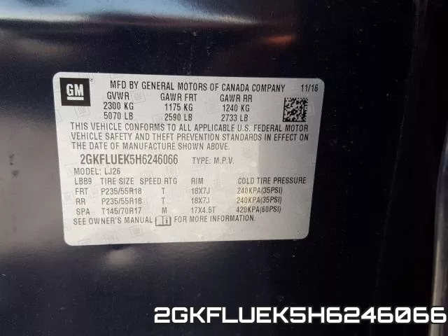 2GKFLUEK5H6246066 фото 2