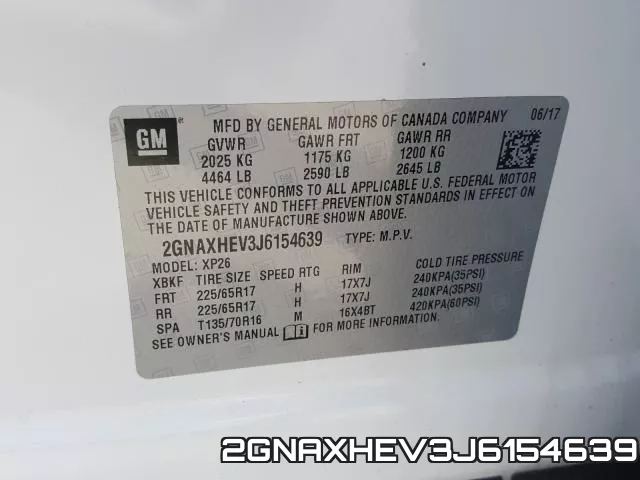 2GNAXHEV3J6154639 фото 2