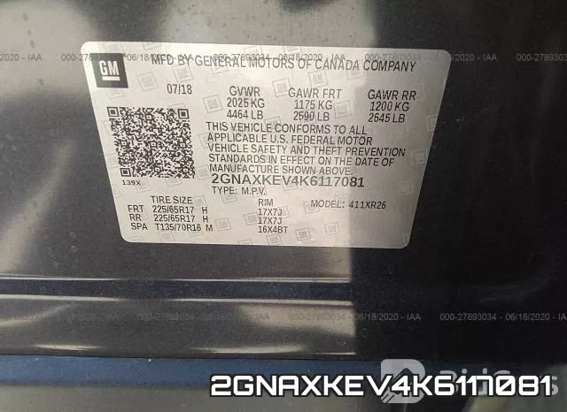 2GNAXKEV4K6117081 фото 10