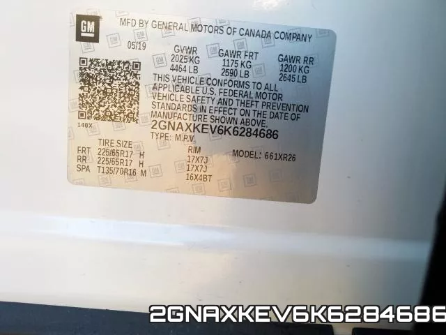 2GNAXKEV6K6284686 фото 2