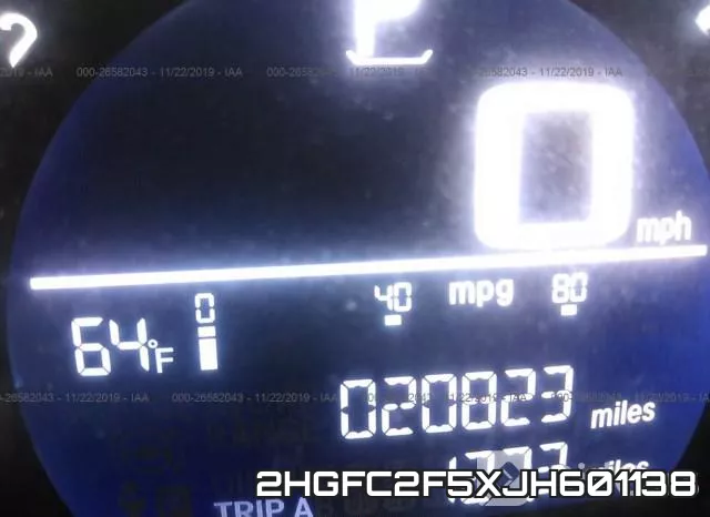 2HGFC2F5XJH601138 фото 8