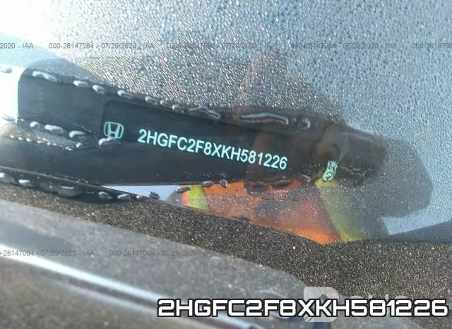 2HGFC2F8XKH581226 фото 10