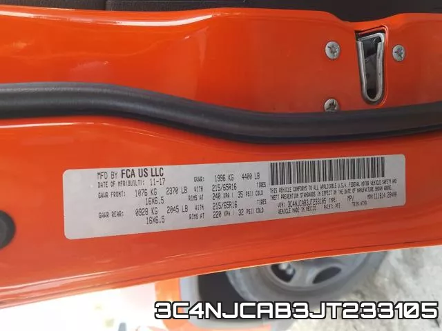 3C4NJCAB3JT233105 фото 2