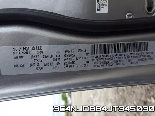 3C4NJDBB4JT345030 фото 2