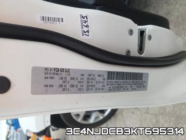 3C4NJDCB3KT695314 фото 2