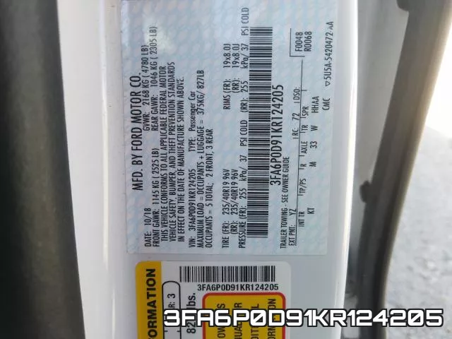 3FA6P0D91KR124205 фото 2