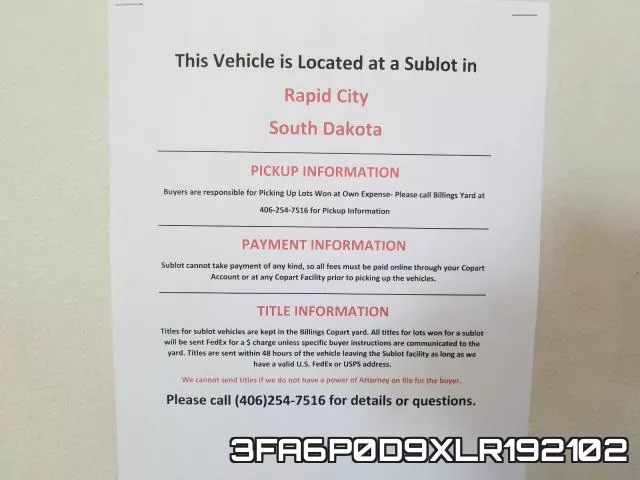 3FA6P0D9XLR192102 фото 10