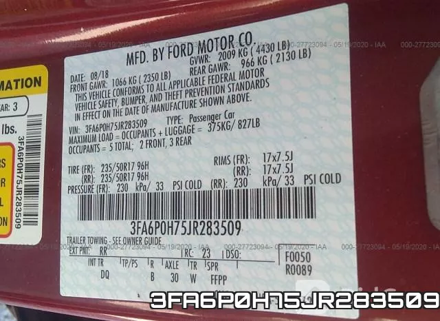 3FA6P0H75JR283509 фото 10