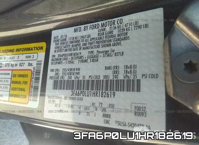 3FA6P0LU1HR182619 фото 10