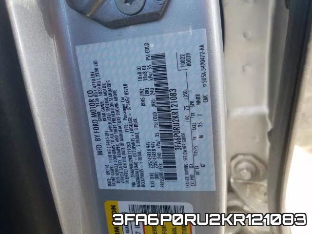 3FA6P0RU2KR121083 фото 2