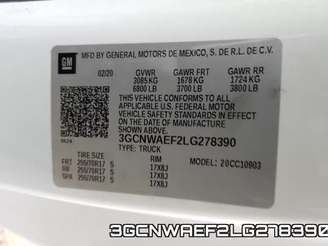 3GCNWAEF2LG278390 фото 2