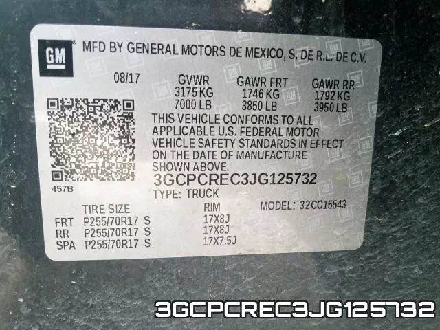 3GCPCREC3JG125732 фото 2