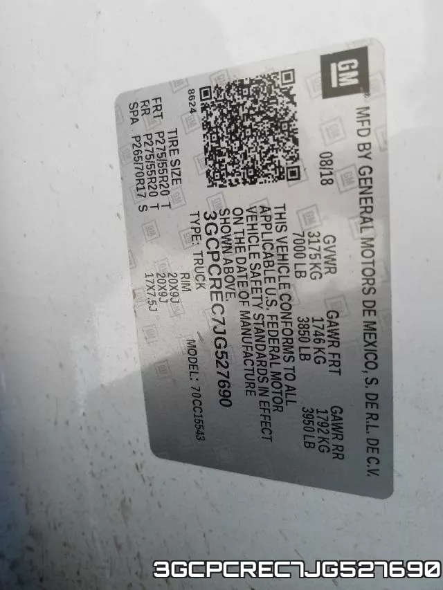 3GCPCREC7JG527690 фото 2
