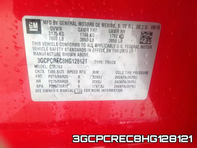 3GCPCREC8HG128121 фото 2