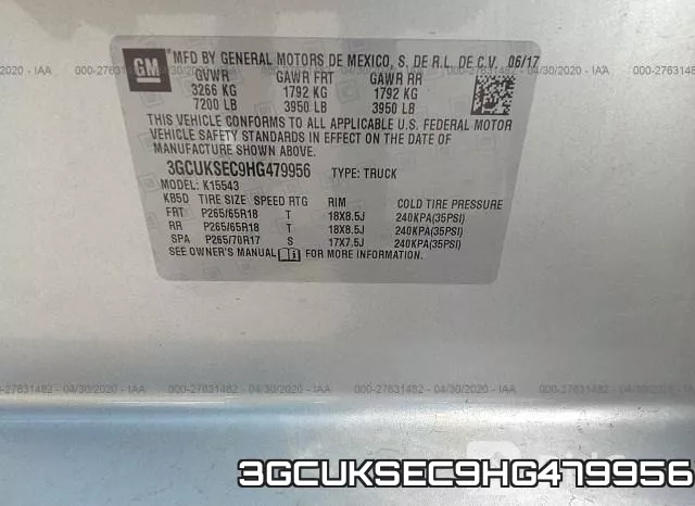 3GCUKSEC9HG479956 фото 10
