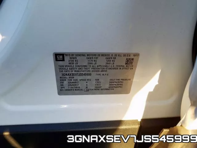 3GNAXSEV7JS545999 фото 2