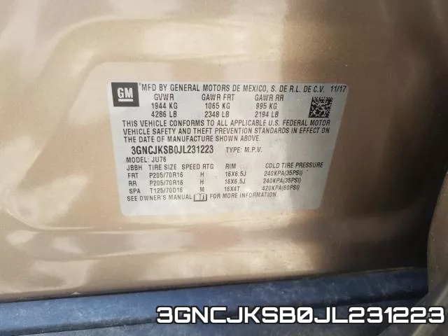 3GNCJKSB0JL231223 фото 2
