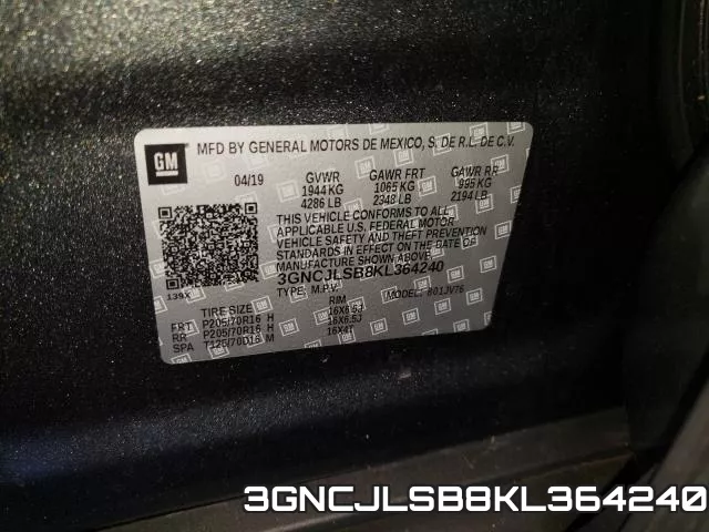 3GNCJLSB8KL364240 фото 2
