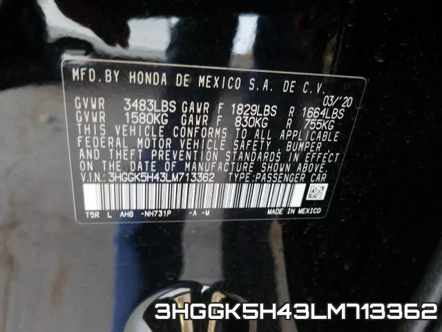 3HGGK5H43LM713362 фото 2