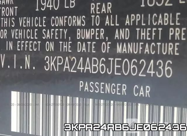 3KPA24AB6JE062436 фото 10