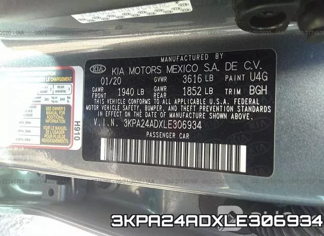 3KPA24ADXLE306934 фото 10