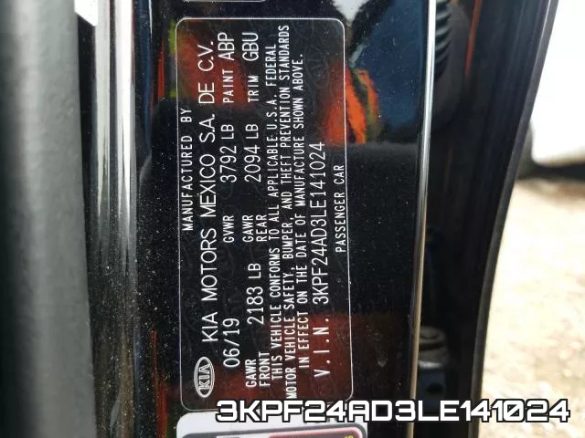 3KPF24AD3LE141024 фото 2