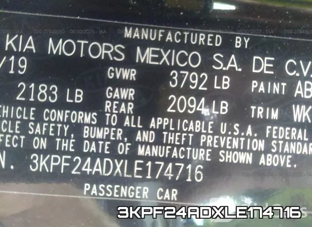 3KPF24ADXLE174716 фото 10