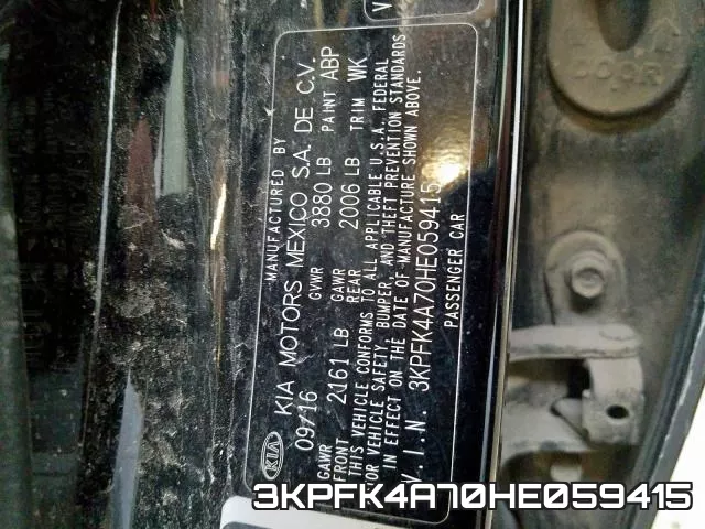 3KPFK4A70HE059415 фото 2
