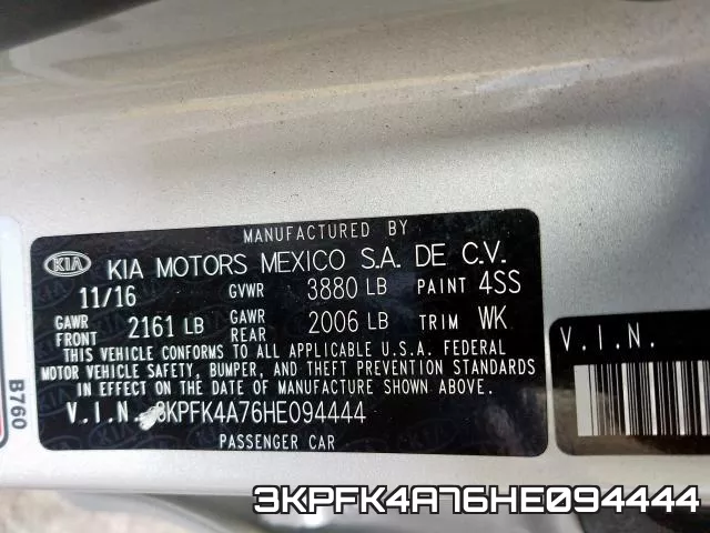 3KPFK4A76HE094444 фото 2