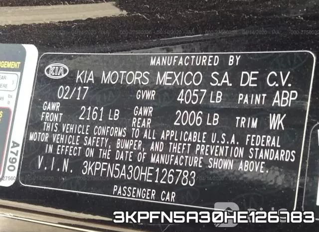 3KPFN5A30HE126783 фото 10