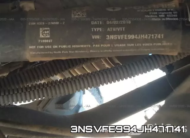 3NSVFE994JH471741 фото 2