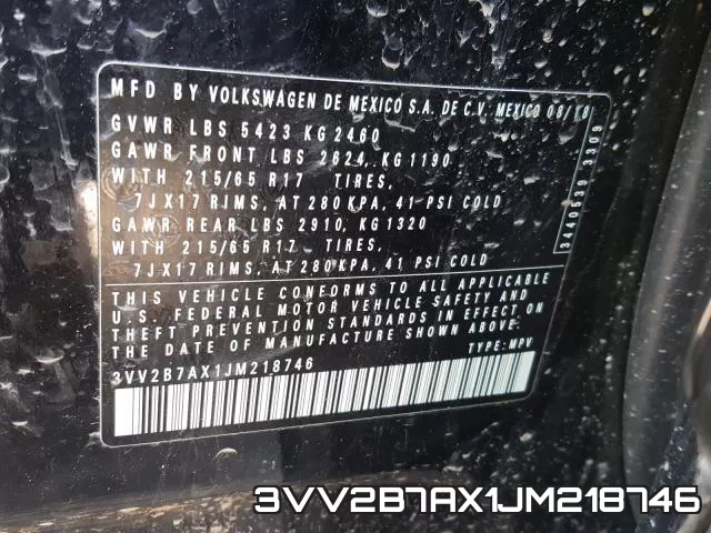 3VV2B7AX1JM218746 фото 2