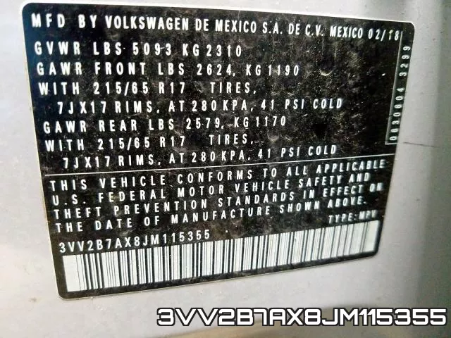 3VV2B7AX8JM115355 фото 2