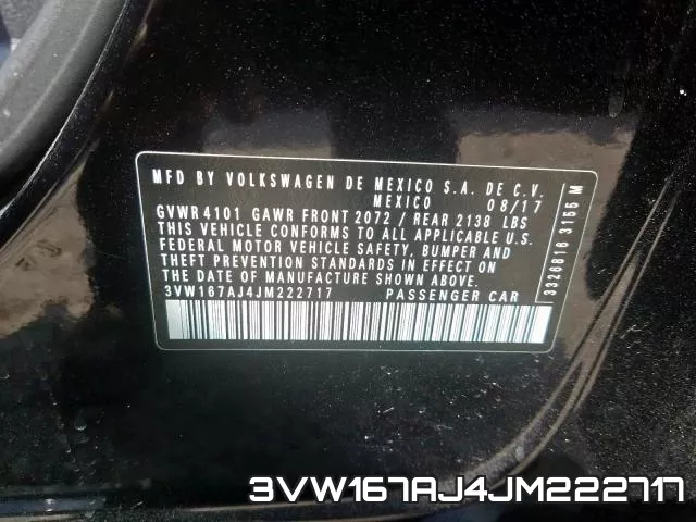 3VW167AJ4JM222717 фото 2
