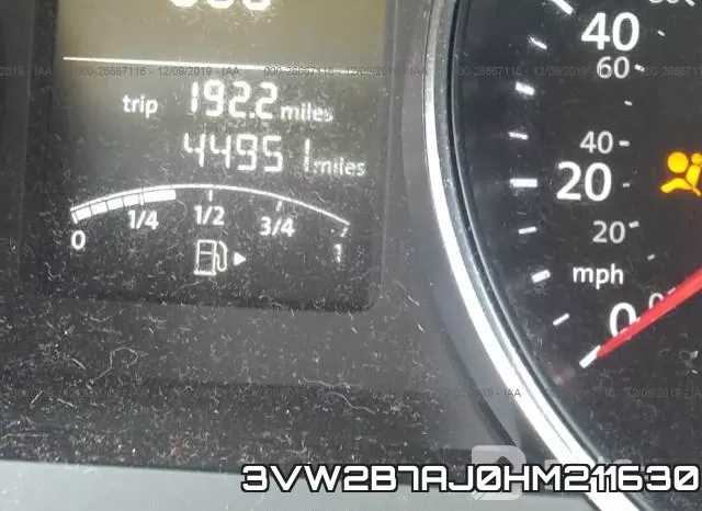 3VW2B7AJ0HM211630 фото 8