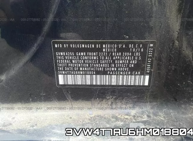 3VW4T7AU6HM018804 фото 10
