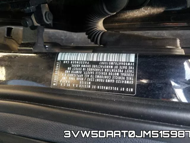 3VW5DAAT0JM515987 фото 2