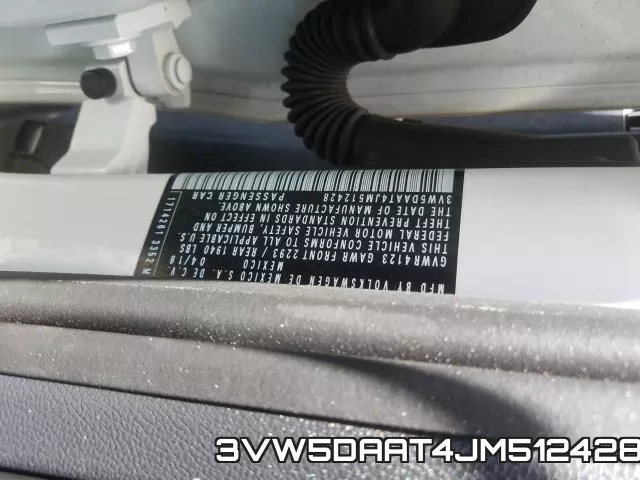 3VW5DAAT4JM512428 фото 2