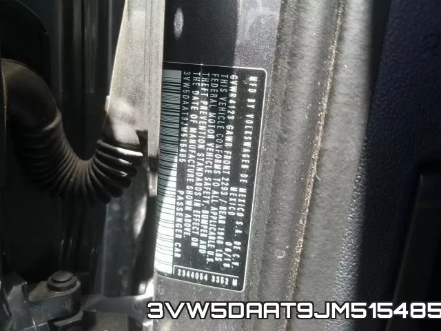 3VW5DAAT9JM515485 фото 2
