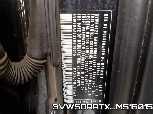 3VW5DAATXJM516015 фото 2